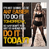 Workout Motivierend Poster (Vorne)