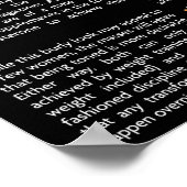 Workout Motivierend Poster (Ecke)