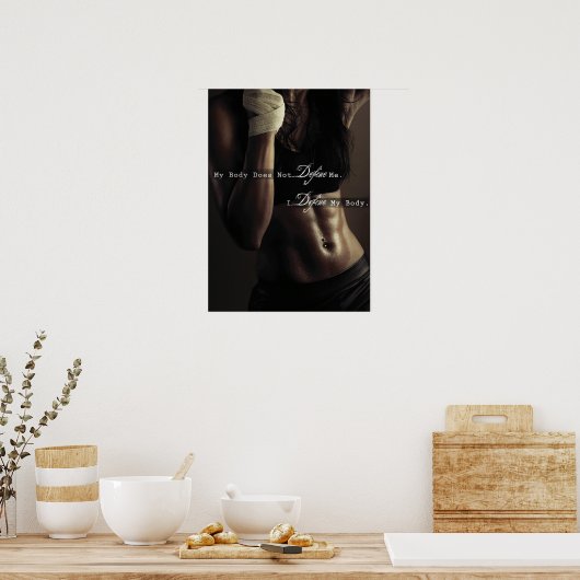 Workout Motivierend Poster (Küche)
