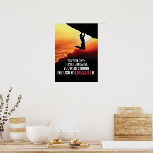 Workout Motivierend Poster (Küche)