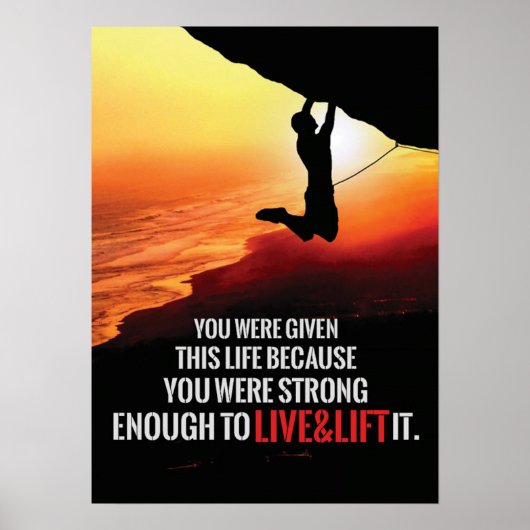 Workout Motivierend Poster (Vorne)