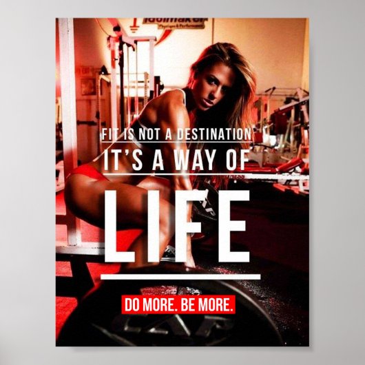 Workout Motivierend Poster (Vorne)
