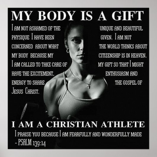 Workout Motivierend Poster (Vorne)