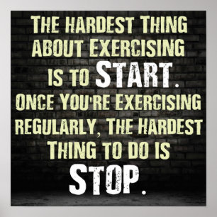 Workout Motivierend Poster