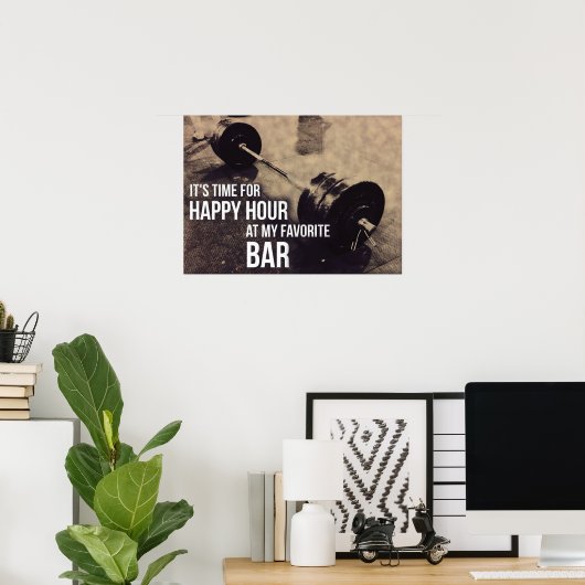 Workout Motivierend Poster (Heimbüro)