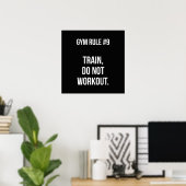 Workout Motivierend Poster (Heimbüro)