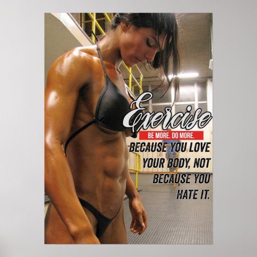 Workout Motivierend Poster (Vorne)