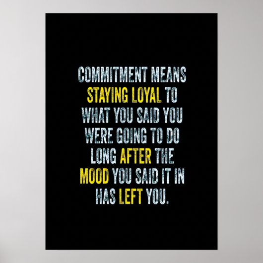 Workout Motivierend Poster (Vorne)