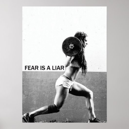 Workout Motivierend Poster (Vorne)