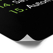 Workout Motivierend Poster (Ecke)