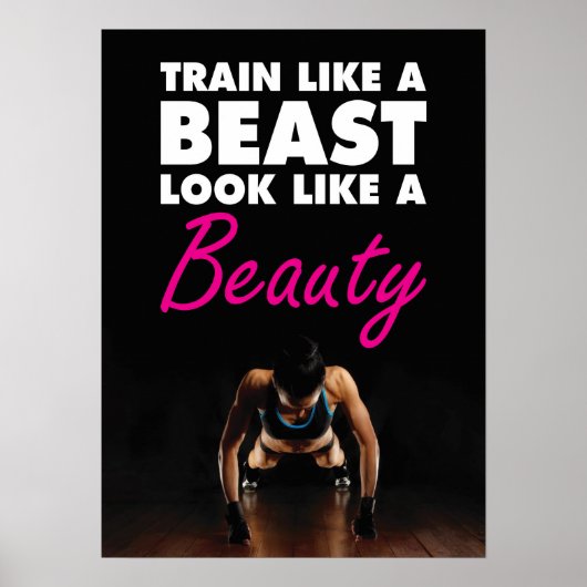 Workout Motivierend Poster (Vorne)