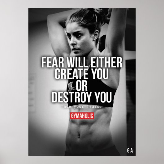 Workout Motivierend Poster (Vorne)