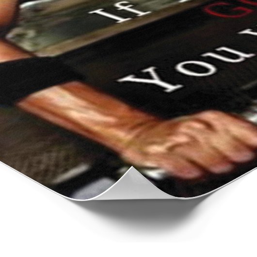 Workout Motivierend Poster (Ecke)