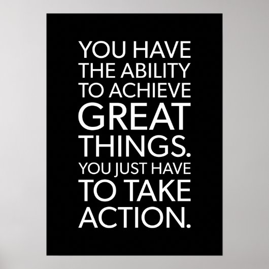 Workout Motivierend Poster (Vorne)