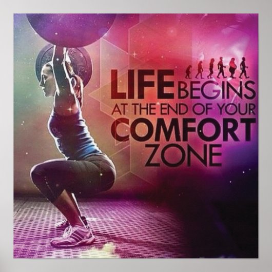 Workout Motivierend Poster (Vorne)