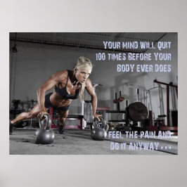 Workout Motivierend Poster