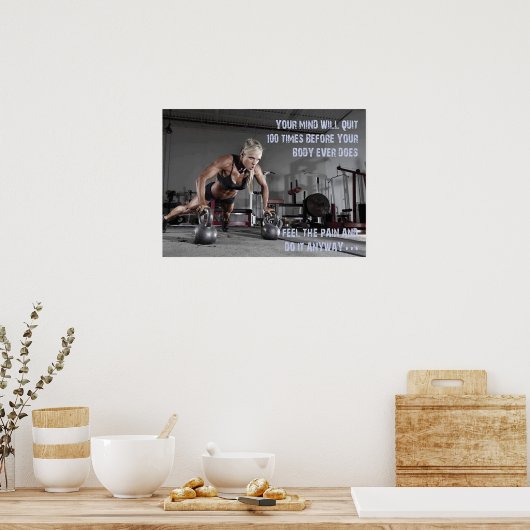 Workout Motivierend Poster (Küche)