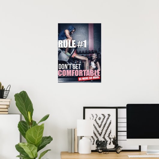 Workout Motivierend Poster (Heimbüro)