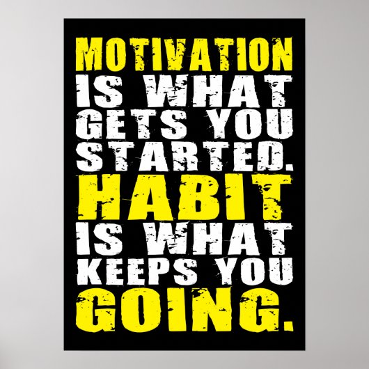 Workout Motivierend Poster (Vorne)