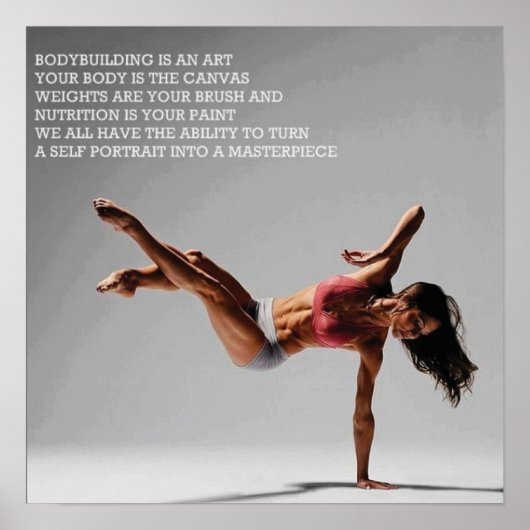 Workout Motivierend Poster (Vorne)