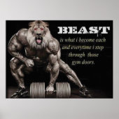 Workout Motivierend Poster (Vorne)