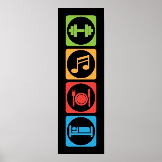 Workout Motivierend Poster (Vorne)