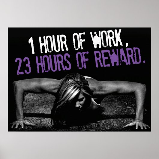 Workout Motivierend Poster (Vorne)