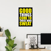 Workout Motivierend Poster (Heimbüro)