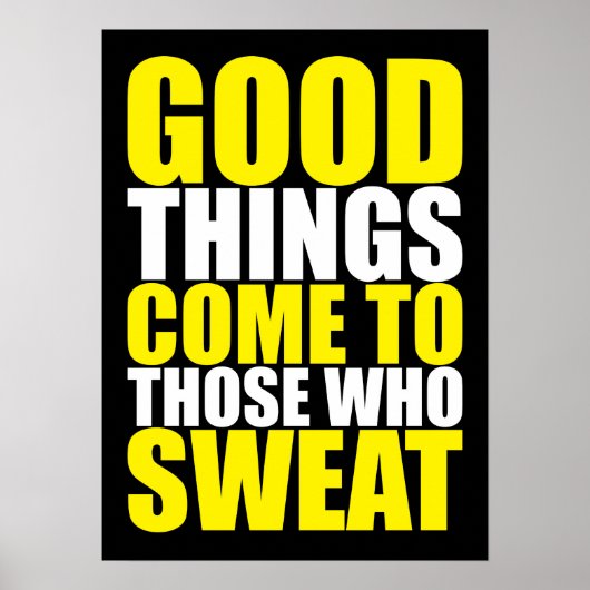 Workout Motivierend Poster (Vorne)