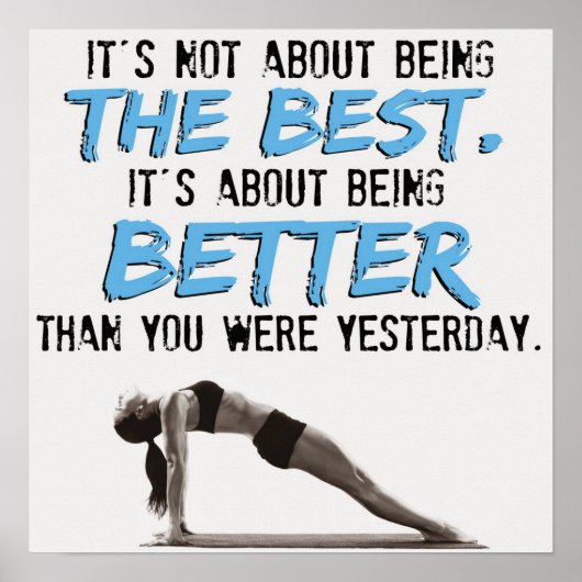 Workout Motivierend Poster (Vorne)