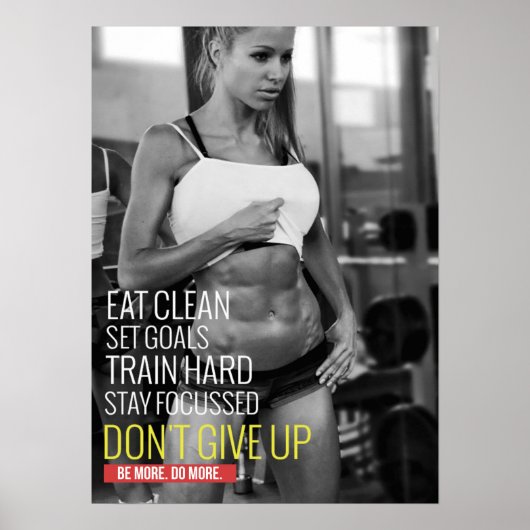 Workout Motivierend Poster (Vorne)