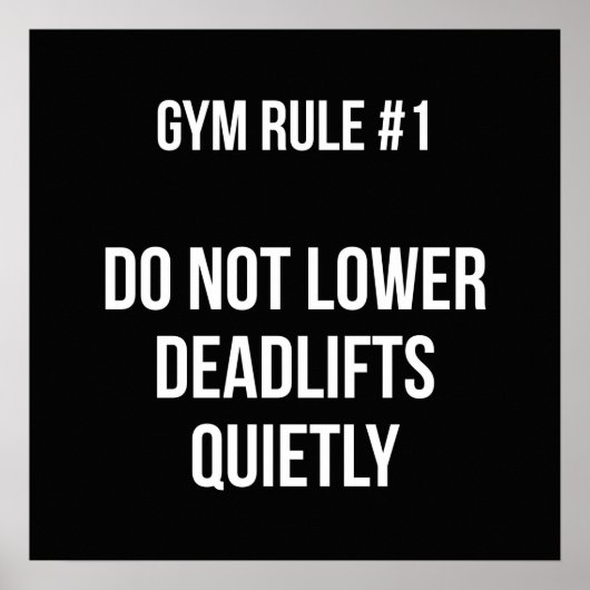 Workout Motivierend Poster (Vorne)