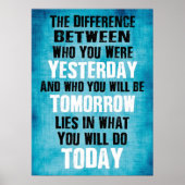 Workout Motivierend Poster (Vorne)