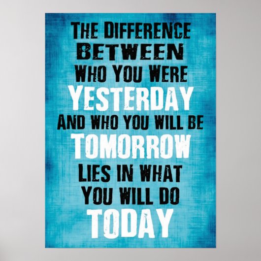 Workout Motivierend Poster (Vorne)