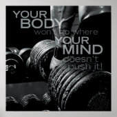 Workout Motivierend Poster (Vorne)