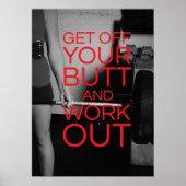 Workout Motivierend Poster (Vorne)