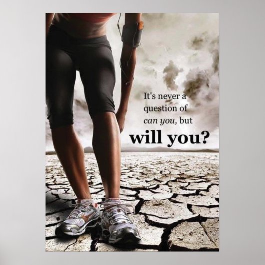 Workout Motivierend Poster (Vorne)