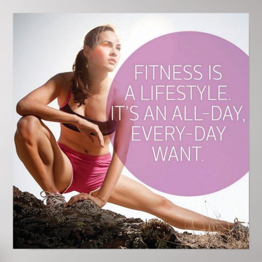 Workout Motivierend Poster (Vorne)