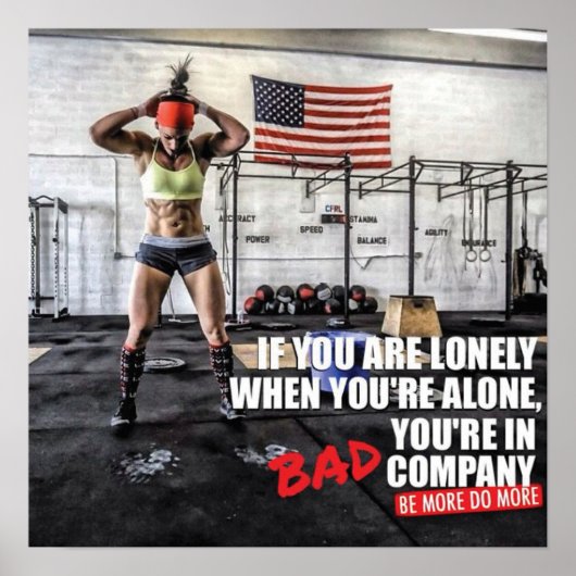 Workout Motivierend Poster (Vorne)