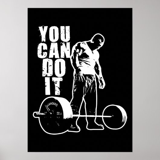 Workout Motivierend Poster (Vorne)