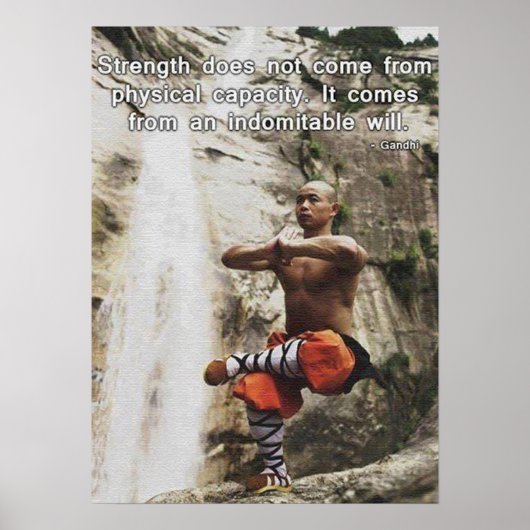 Workout Motivierend Poster (Vorne)