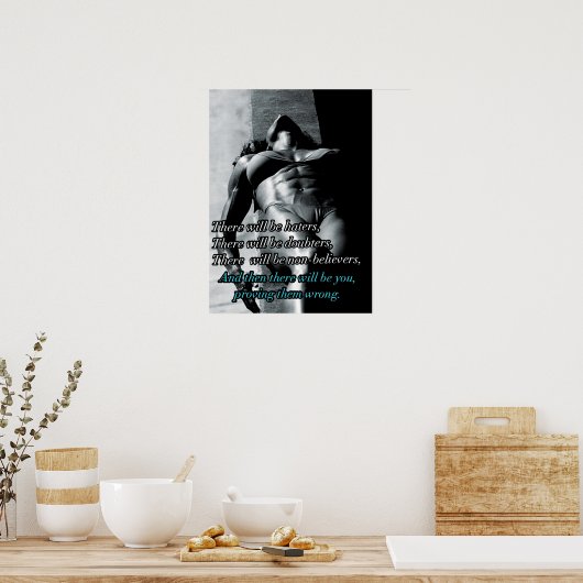 Workout Motivierend Poster (Küche)