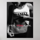 Workout Motivierend Poster (Vorne)