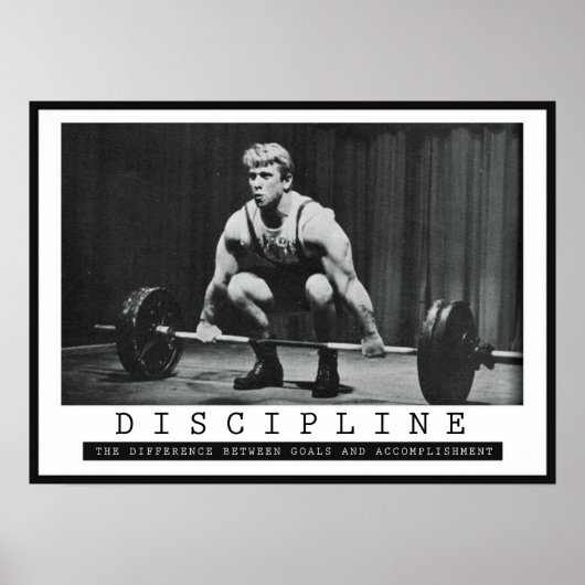 Workout Motivierend Poster (Vorne)
