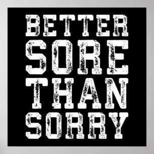 Workout-Motivierend Poster