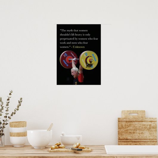 Workout Motivierend Poster (Küche)