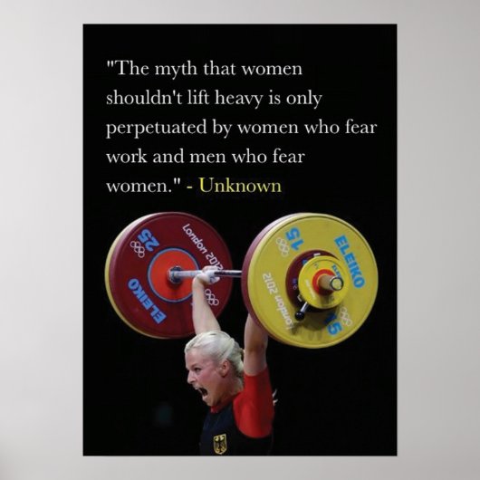 Workout Motivierend Poster (Vorne)