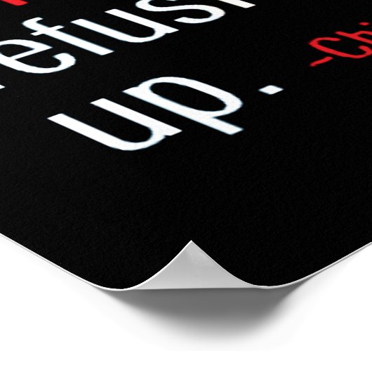 Workout Motivierend Poster (Ecke)