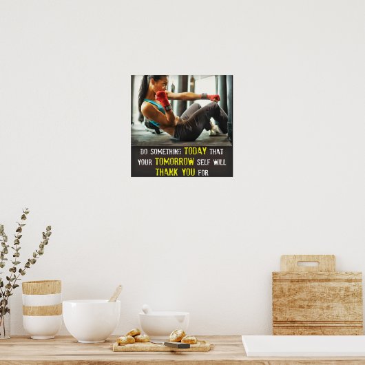 Workout Motivierend Poster (Küche)