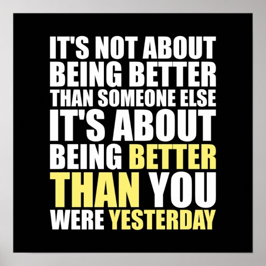 Workout Motivierend Poster (Vorne)